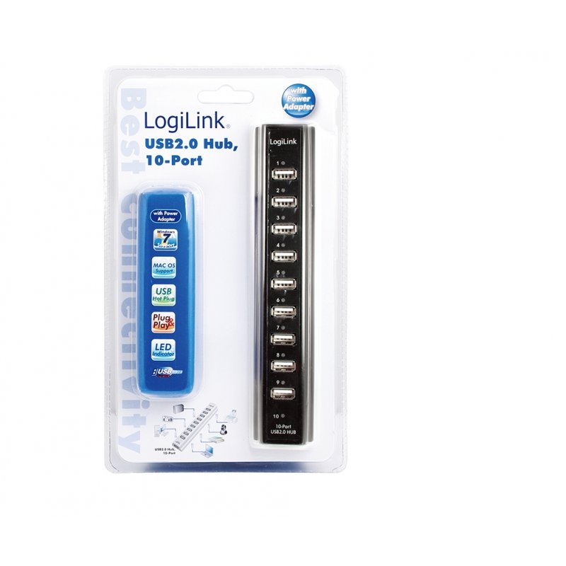 USB Hub Logilink UA0096 10x USB 2.0