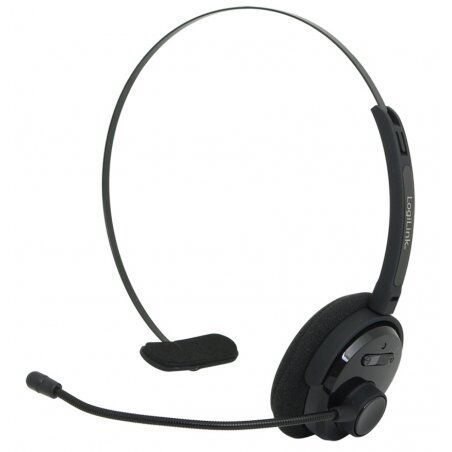 LogiLink BT0027 écouteur/casque Sans fil Arceau Bureau/Centre d'appels Bluetooth Noir