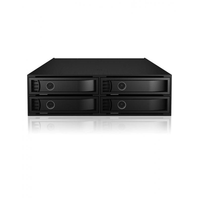 ICY BOX IB-2242U2K 13,3 cm (5.25") Plateau de stockage de disques Noir