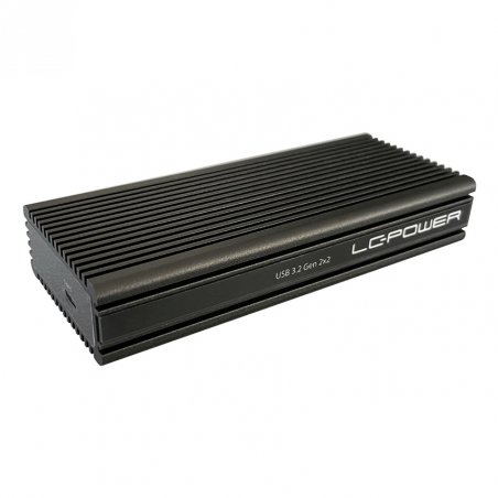 LC-Power LC-M2-C-NVME-2X2 storage drive enclosure SSD enclosure Black M.2