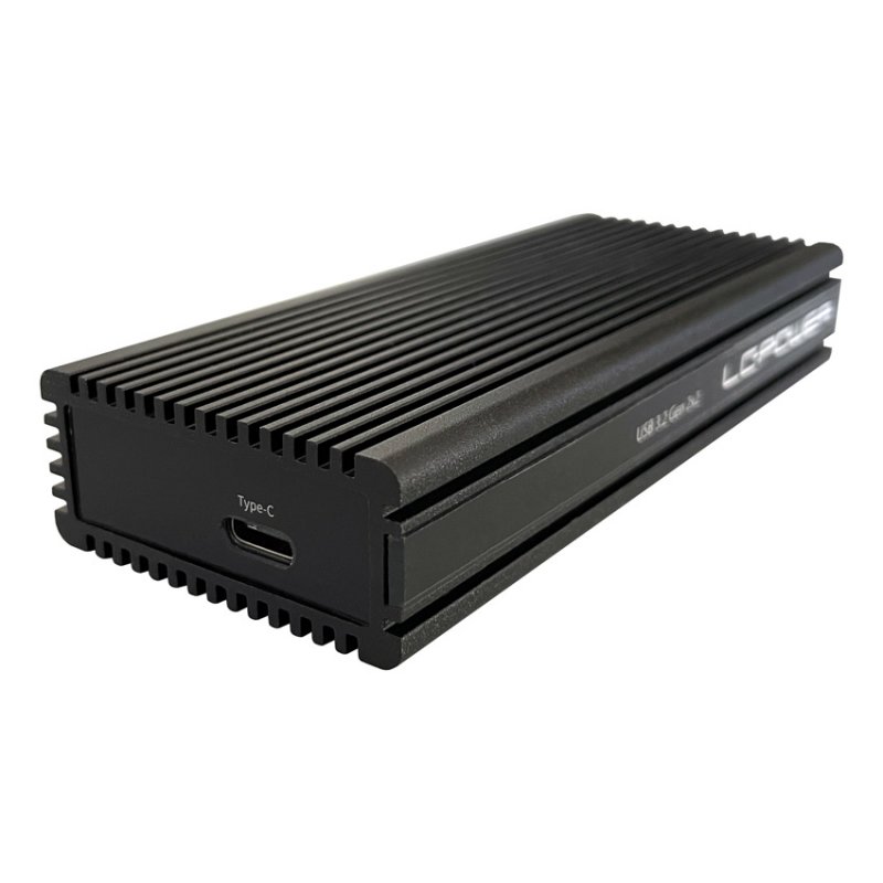 LC-Power LC-M2-C-NVME-2X2 storage drive enclosure SSD enclosure Black M.2