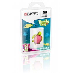 Clé USB 2.0 Emtec compatible M335 Lady Turtle - 16Go (Vert)
