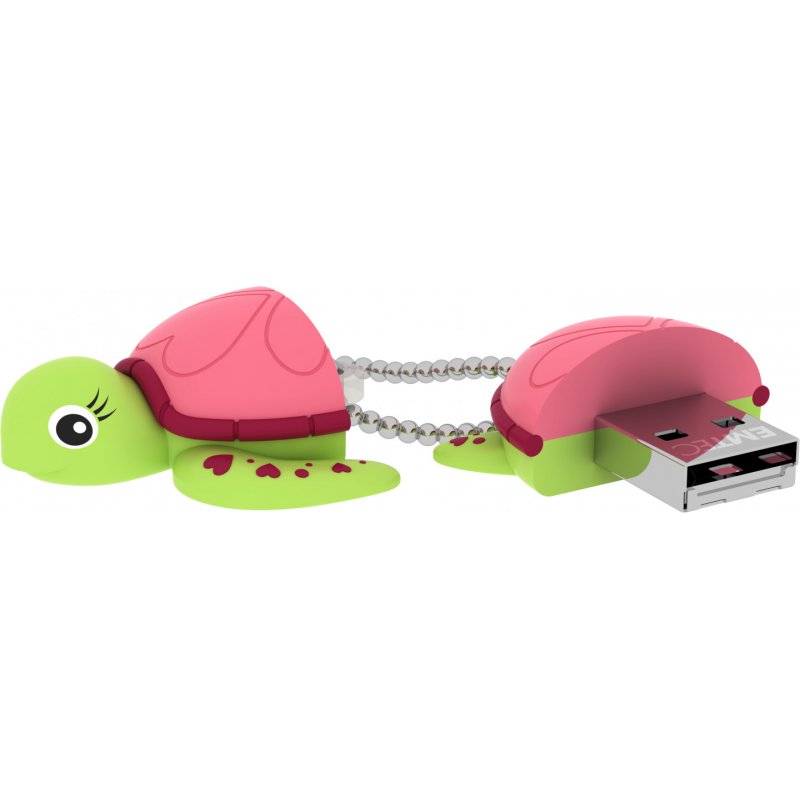 Clé USB 2.0 Emtec compatible M335 Lady Turtle - 16Go (Vert)