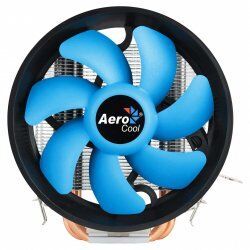 Ventilateur processeur AeroCool compatible Verkho 3 Plus (Noir/Bleu)