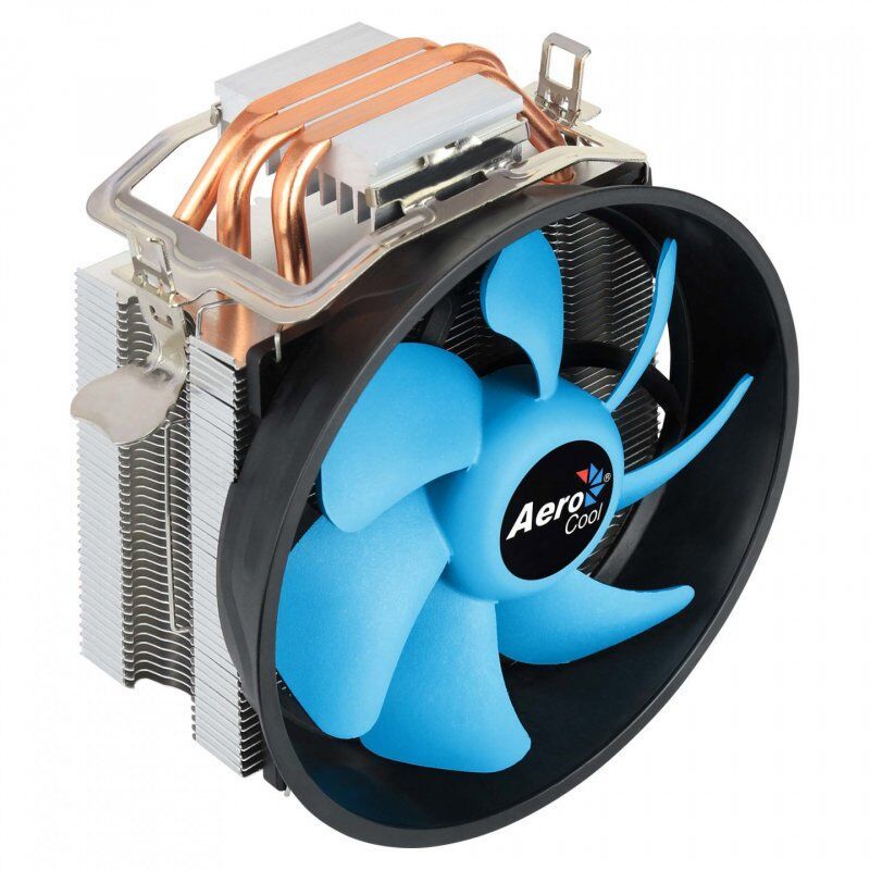 Ventilateur processeur AeroCool compatible Verkho 3 Plus (Noir/Bleu)