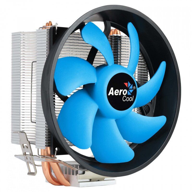 Ventilateur processeur AeroCool compatible Verkho 3 Plus (Noir/Bleu)