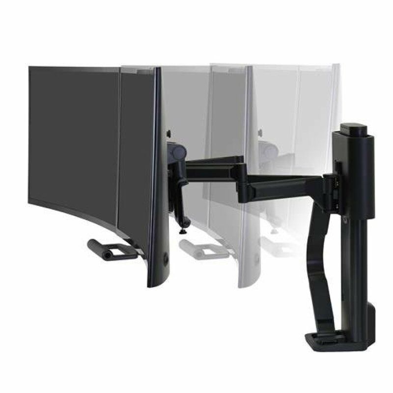 TRACE DUAL MONITORS PANEL CLAMP MATTE BLACK