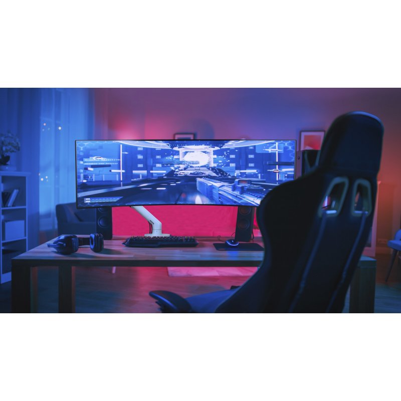 Ergotron HX Series 45-647-224 monitor mount / stand 124.5 cm (49") Black Desk