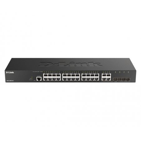 D-Link DGS-2000-28 network switch Managed L2/L3 Gigabit Ethernet (10/100/1000) 1U Black