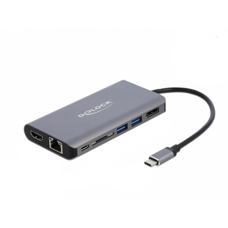 DeLOCK 87683 station d'accueil Avec fil USB 3.2 Gen 1 (3.1 Gen 1) Type-C Gris