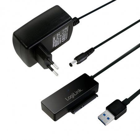 LogiLink AU0050 Station d'accueil de disques de stockage USB 3.2 Gen 1 (3.1 Gen 1) Type-A Noir