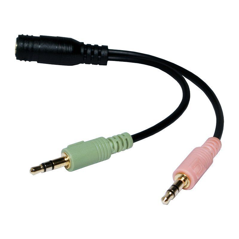 LogiLink CA0020 câble audio 0,15 m 3,5mm 2 x 3.5mm Noir