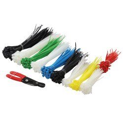 LogiLink KAB0019 serre-câbles Nylon Noir, Bleu, Vert, Rouge, Blanc
