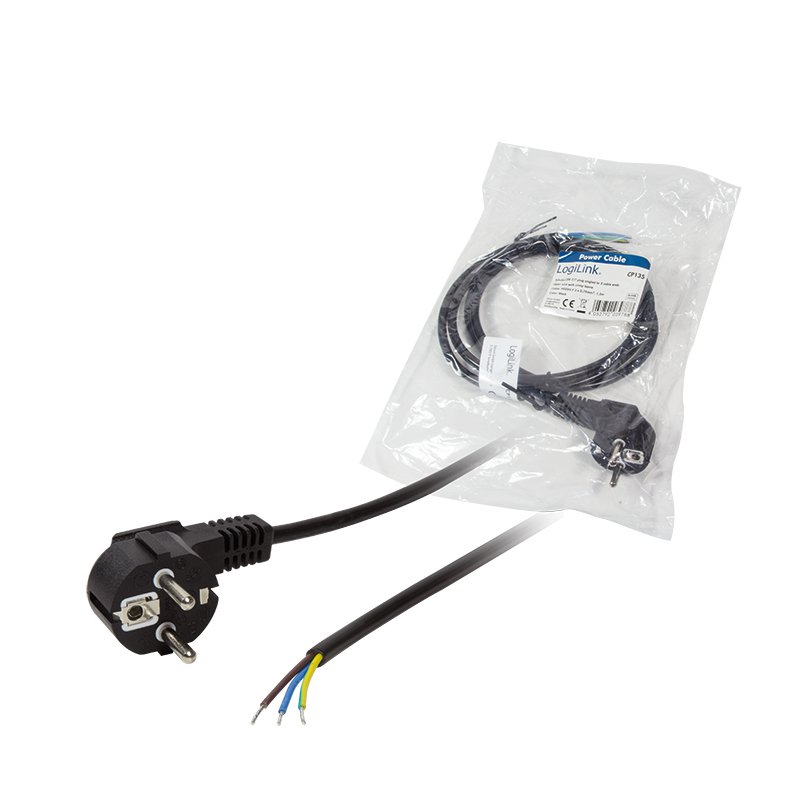 LogiLink 1.5m, CEE 7/7 Black CEE7/7