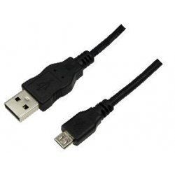 LogiLink 0.60m USB A-USB Micro B USB cable USB 2.0 Micro-USB B Black