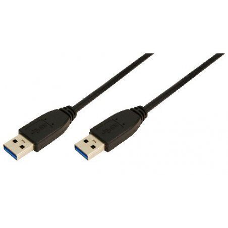 LogiLink 2m USB A - USB A 3.0 M/M USB cable USB 3.2 Gen 1 (3.1 Gen 1) Black