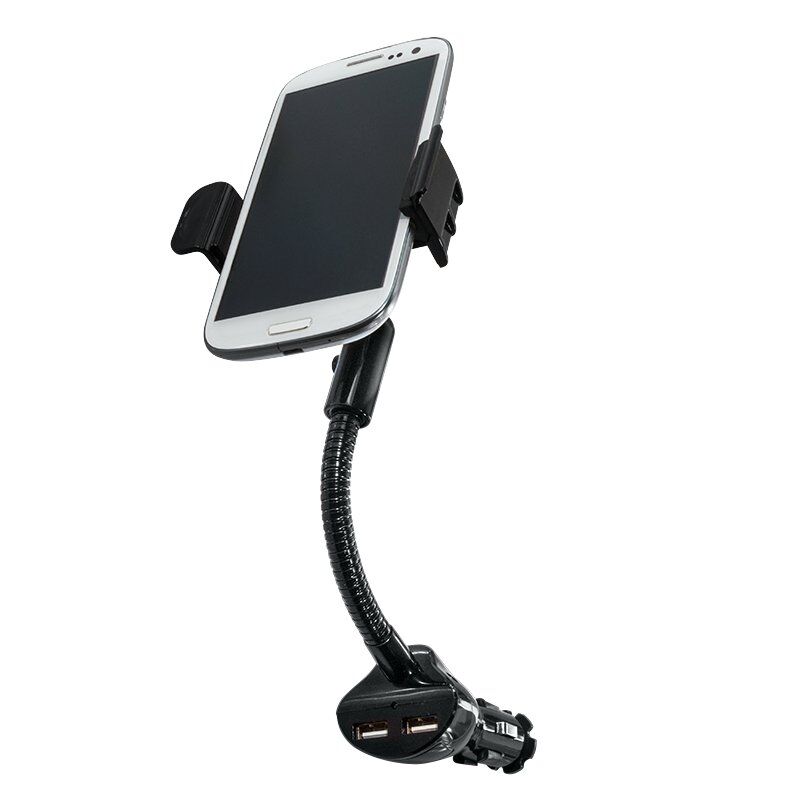 ZUB Logilink Smartphone car holder & charger black