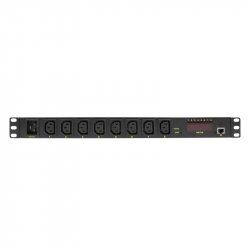 LogiLink PDU8P01 power distribution unit (PDU) 8 AC outlet(s) 1U Black