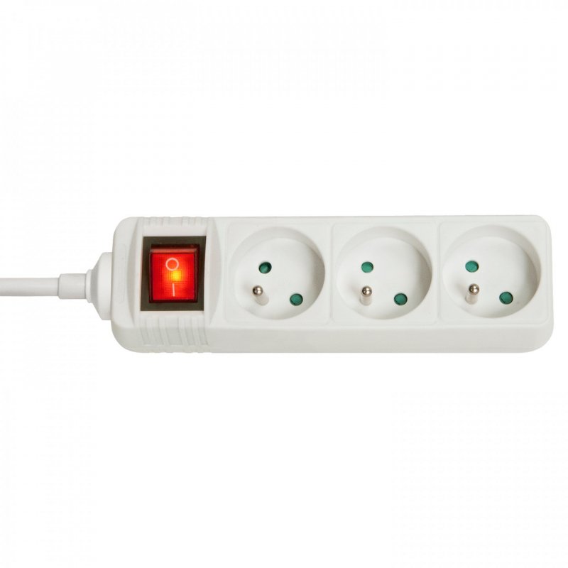 Lindy 73124 power extension 3 AC outlet(s) Indoor White