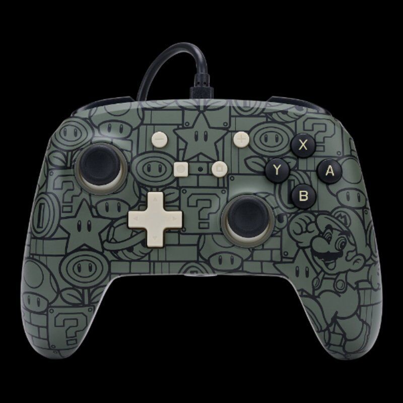 PowerA 1522659-01 accessoire de jeux vidéo Noir, Gris USB Manette de jeu Analogique Nintendo Switch