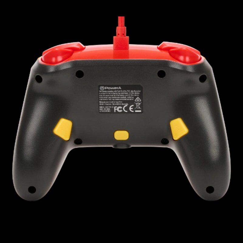 PowerA 1522784-01 accessoire de jeux vidéo Orange, Rouge USB Manette de jeu Analogique Nintendo Switch