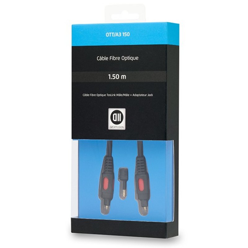D2 Diffusion D2OPT150 câble audio 1,5 m Noir