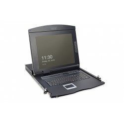 Digitus Modular console with 17" TFT (43,2cm), 1-port KVM & Touchpad, german keyboard