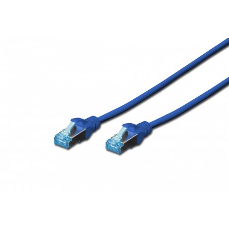 Cable Digitus Patch Cat5e 0,5m SF/UTP blue