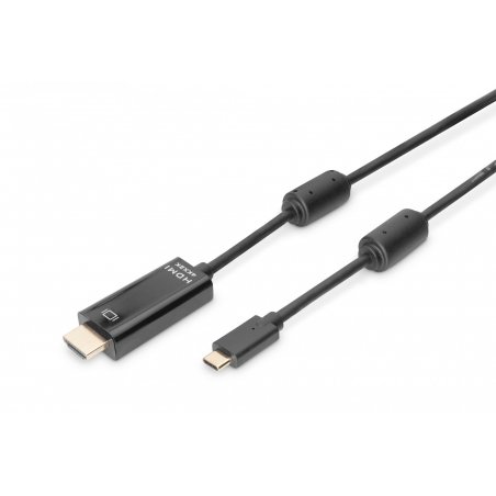 Cable Digitus USB-C to HDMI A 5m black