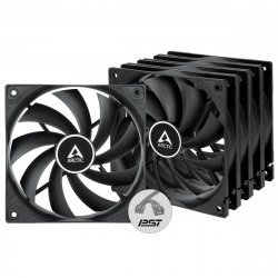 Case Acc Arctic compatible P12 Fan 12cm PWM PST RGB Black 3pc