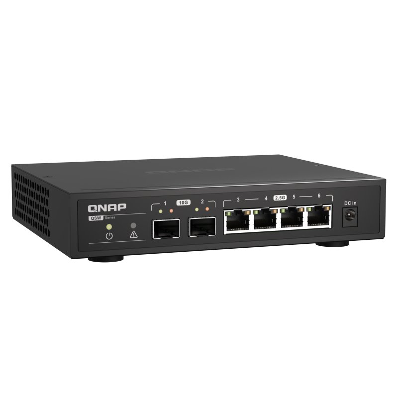 QNAP QSW-2104-2S network switch Unmanaged 2.5G Ethernet Black