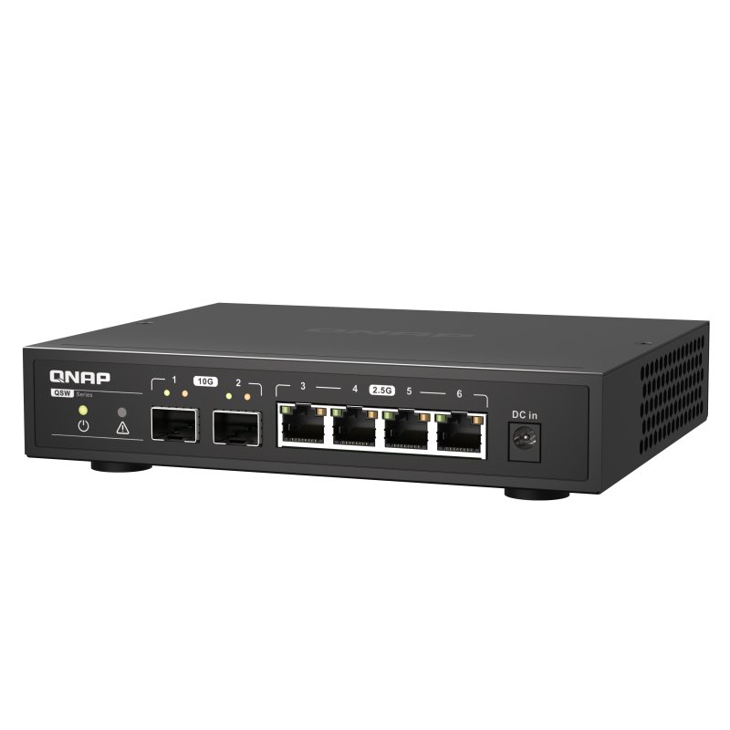 QNAP QSW-2104-2S network switch Unmanaged 2.5G Ethernet Black