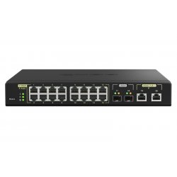 QNAP QSW-M2116P-2T2S commutateur réseau Géré L2 2.5G Ethernet Connexion Ethernet, supportant l'alimentation via ce po