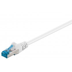 Câble/Cordon réseau Goobay compatible RJ45 Catégorie 6A SSTP (S/FTP) Droit 5m (Blanc)