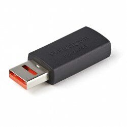 StarTech.com Adaptateur Chargeur USB Sécurisé - Data Blocker - Charge Only USB-A Mâle vers Femelle - Protection Charg