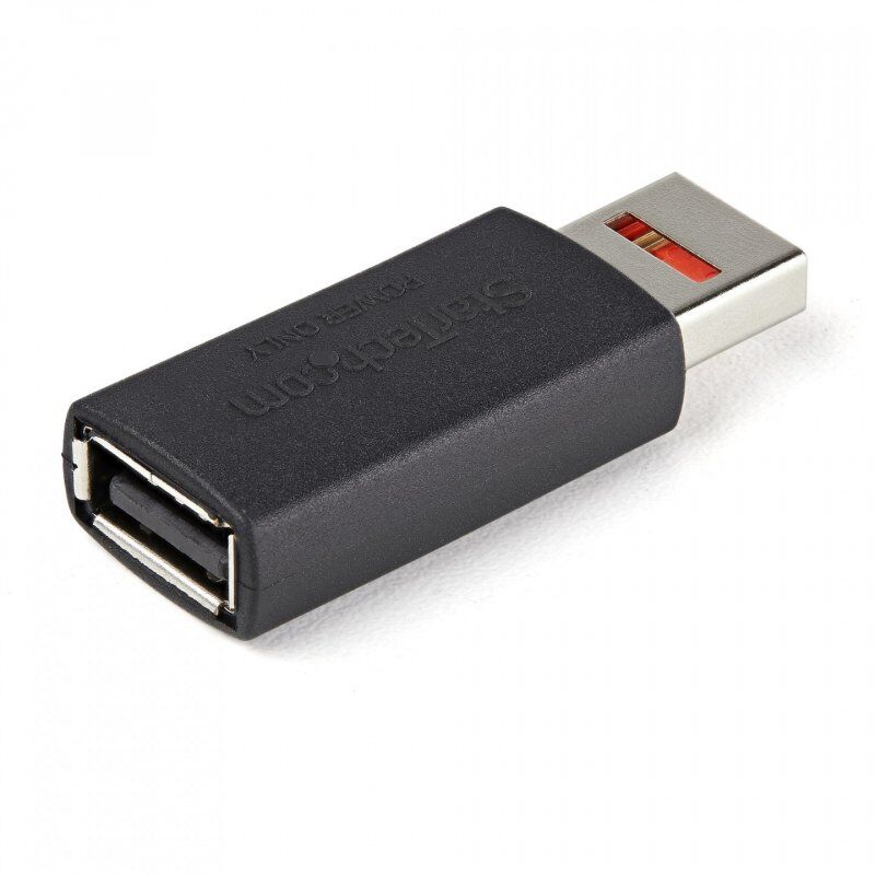 SECURE CHARGE USB DATA BLOCKER- USB-A M/F POWER-ONLY ADAPTER