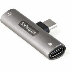 StarTech.com Adaptateur USB-C Audio & Chargeur - Convertisseur Prise Audio Mini Jack Aux TRRS 3.5mm Casque/Écouteurs - 