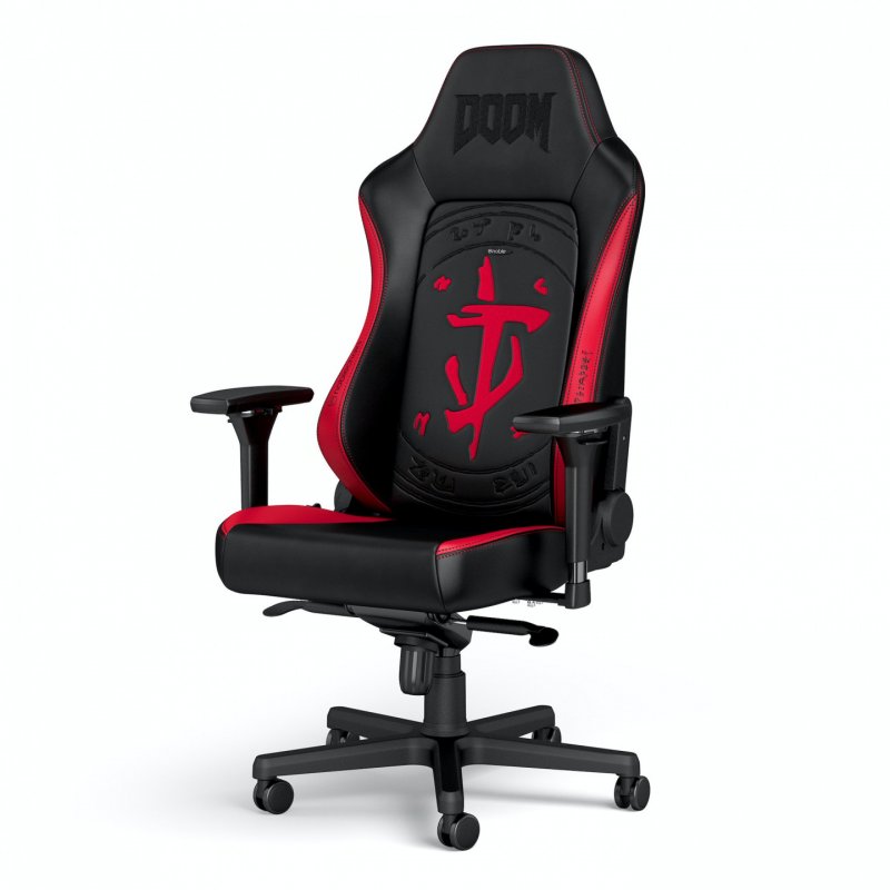 noblechairs NBL-HRO-PU-DET video game chair PC gaming chair Padded seat Black, Red