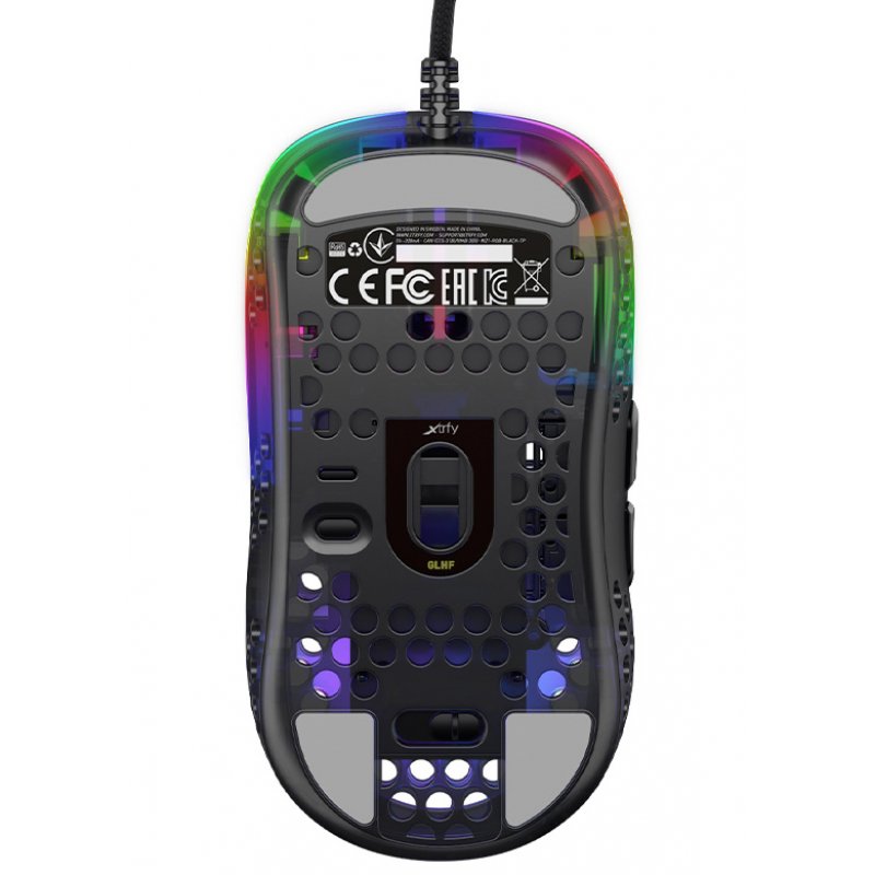 Xtrfy MZ1 Gaming Maus - schwarz - Maus - Optisc mouse Ambidextrous USB Type-A Optical 16000 DPI