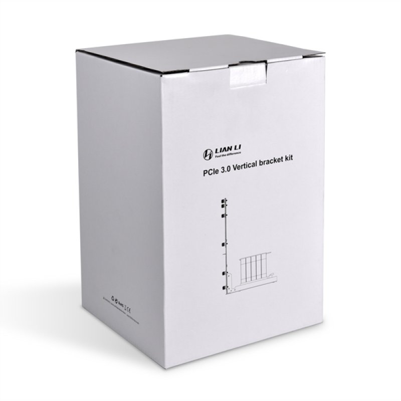 Lian Li compatible O11D-1W-4 Mini Riser Card + PCI-Slot-Blende - PCIe 4.0, 200mm, weiß