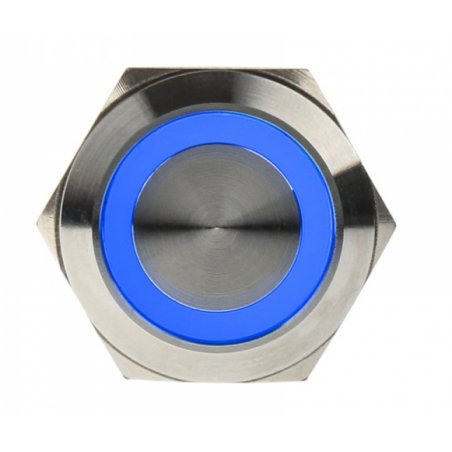 DimasTech compatible Vandalismustaster 22mm - Silverline - blau
