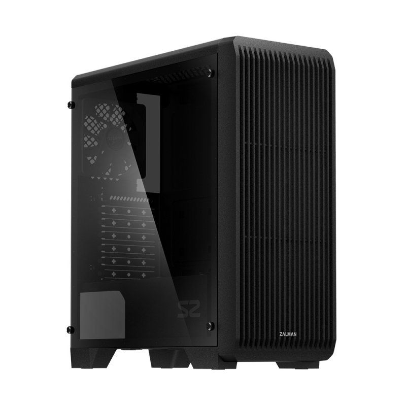 Zalman compatible S2 TG Midi-Tower - schwarz