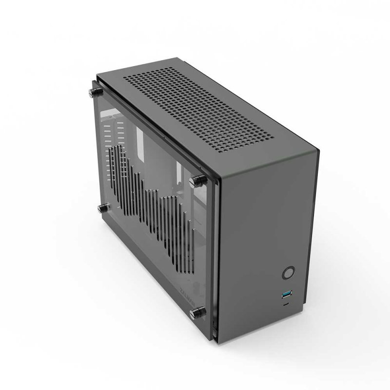Zalman compatible M2 Mini Mini-ITX Gehäuse - grau
