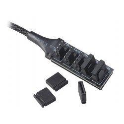 Akasa compatible FLEXA FP5H PWM Splitter Hub - schwarz