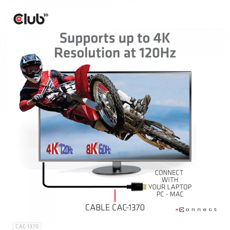 CLUB3D CAC-1370 câble HDMI 1,5 m HDMI Type A (Standard) Noir