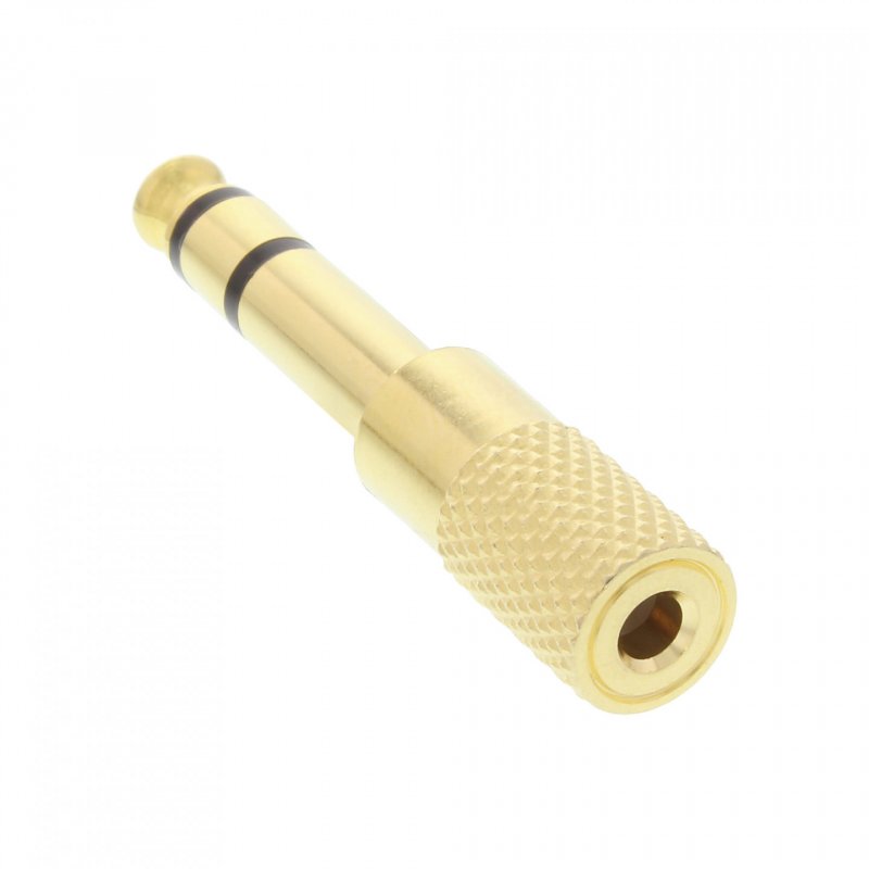 InLine 99305P changeur de genre de câble 3.5mm jack female 3,5mm Noir, Or
