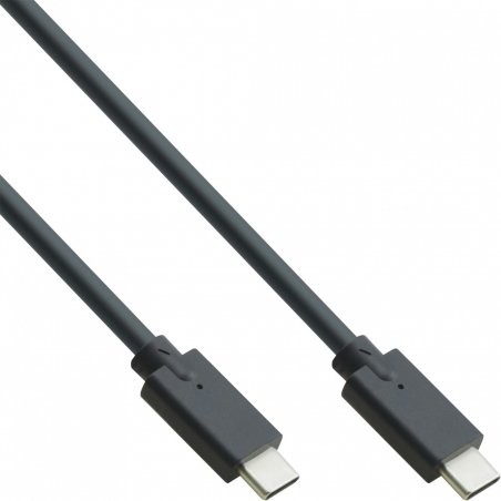 InLine USB 3.2 Gen.2x2 Cable, USB Type-C male/male, black, 1.5m