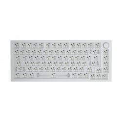 Glorious PC Gaming Race compatible GMMK Pro White Ice 75% TKL Tastatur - Barebone, ANSI-Layout, silber