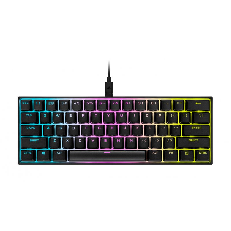 Corsair K65 RGB MINI 60% clavier USB Allemand Noir