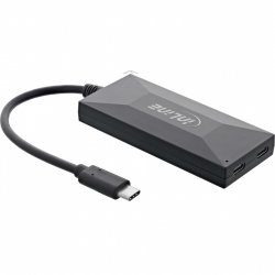 InLine compatible USB 3.2 Gen 1 Hub, USB Typ-C, 3 Port Typ-A, 2 Port Typ-C,  3A Netzteil - schwarz
